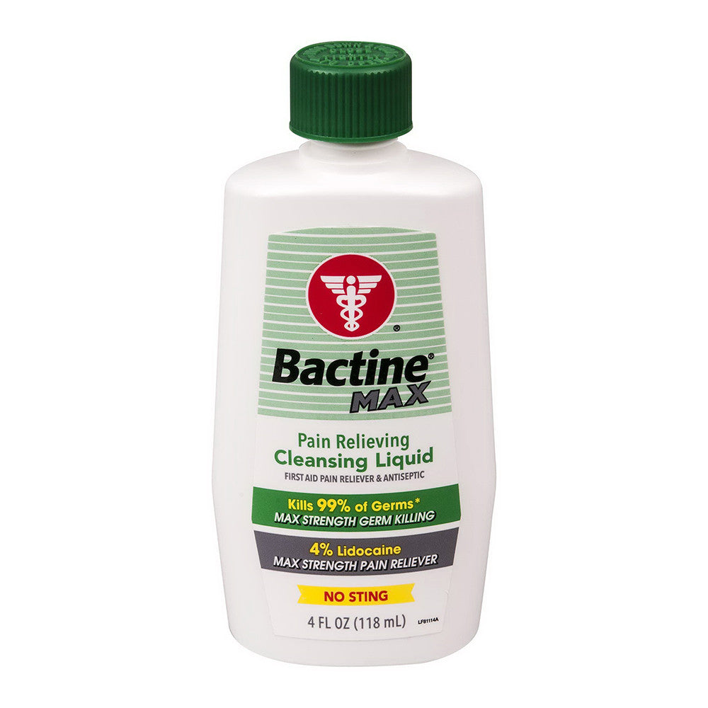 Bactine MAX Pain Relieving Cleansing Liquid, 4 oz